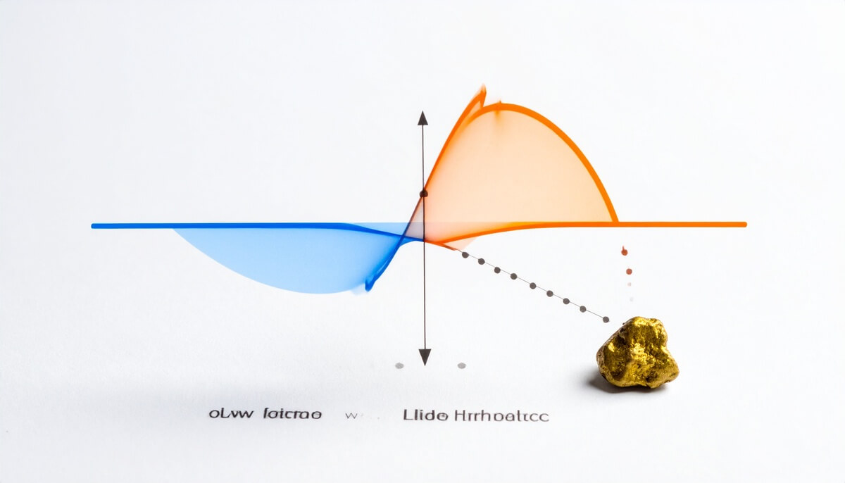 نمودار علمی که مفهوم فرکانس پایین و فرکانس بالا در فلزیابی را نشان میدهد.